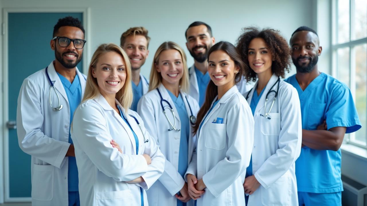 Profesionales de la salud Medisanitas atendiendo a una familia